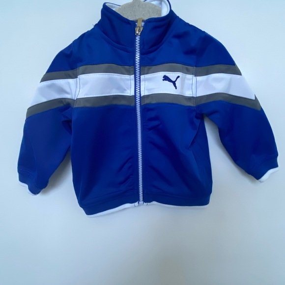 Puma Tracksuit for Baby. Color Blue and Grey. Size 3M- 6M. Worn once! - Picture 1 of 2